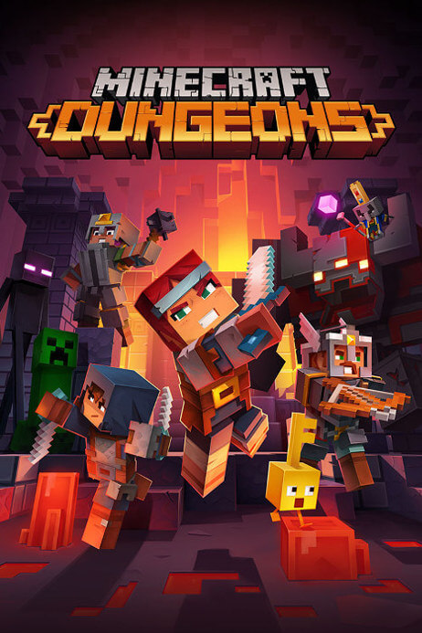 Capa de jogo do Minecraft Dungeons